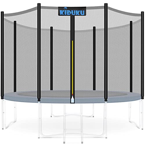 KIDUKU Trampolin Ersatznetz Sicherheitsnetz Trampolinersatznetz Ø 244 305 366 427 cm (244 cm - 6 Stangen)