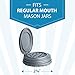 Add-On Shaker Inserts for the reCAP Mason Jars FLIP Cap | Regular Mouth | Silver | American Made | Pack of 2 (Large and Small)