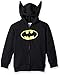 DC Comics Big Boys Batman Fleece Costume Hoodie, Black, 8