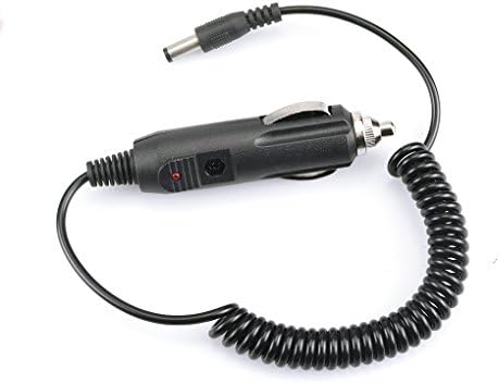 AMZPlzlm 12V DC Car Charger Cable for Walkie Talkie UV-5R UV-5RA UV-5RB UV-5RC UV-5RE UV-B5 UV-B6 KG-UVD1P