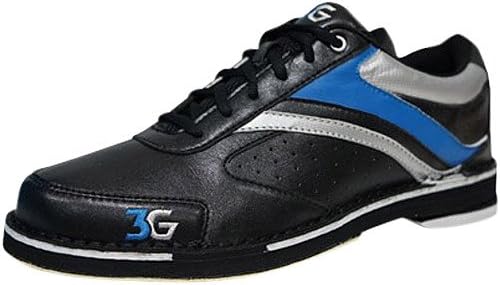 3G MENS CLASSIC PRO RIGHT HAND BOWLING SHOES BLK/BLU/SILVER SIZE 7