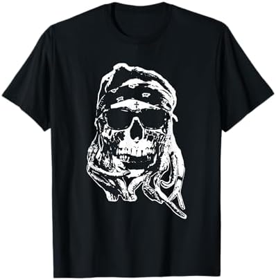 Amazon.com: Blue Bandana Skull Gangster OG Biker Graphic Skull