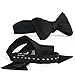 Formal Bow Ties for Men - Self Tie Mens Bowtie Tuxedo Wedding Bow Tie Bowties (Black)