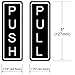 Outdoor/Indoor (2 Pack) PUSH and (2 Pack) PULL Vertical Door Sign 5