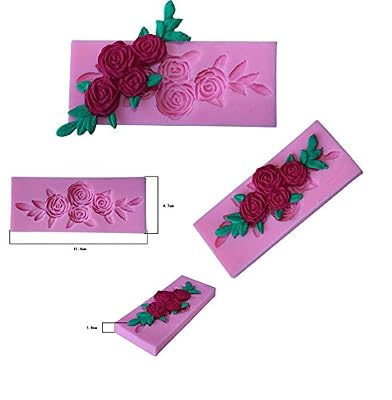 Easting Rose Shape Silicone Mold for Homemade Soap, Cake, Cupcake, Bread, Muffin, Pudding, Jello, and More