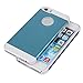 iPhone SE/5S/5 Case: Amplim Slim Fit Luxury Blue Color Hard Aluminum Metal + White Plastic + Soft Silicone Rubber 3-Layer iPhone SE/iPhone 5S/iPhone 5 Protector