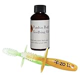 Punkin Butt Teething Oil 2 Ounce with Baby Chubby Gum Massagers, Green/Orange