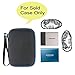 Hard Travel Case Replacement for Samsung T3 T5 Portable 250GB 500GB 1TB 2TB SSD USB 3.0 External Solid State Drives by co2CREA (Black Case + Inside Blue)