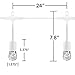 Enbrighten Classic Warm White String Lights, 48ft White Cord, 24 Shatterproof Acrylic Bulbs, Weatherproof, Outdoor String Lights, 35608