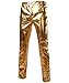 CIC Collection Men's Nightclub Styles Leather Look Metallic Pants