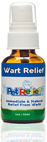 Pet Relief Natural Wart Remover Dogs, Dogs Warts Removal Treatment,! 30ml Best Dog Wart Support Spray, Better Than Medicine, No Side Effects! Made in USA