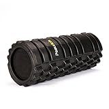 Pseudois EVA Solid Foam Roller for muscle massages Physical Therapy and Pain Relief Black Color