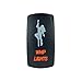 QUNQI STAR 5 pin Laser Backlit Rocker Switch Rock Lights 20A 12V On/Off LED Light Toggle Switch with Jumper Wires Set（Whip Lights,Orange）