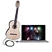 SiYear USB Guitar Cable -USB 2.0Interface Male to 6.35mm (1/4inch) TS Mono Electric Guitar Converter Cable, Studio Audio Cable Guitar Computer Connector Cord Adapter for Instruments Recording Singing