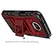 FYSSHUO Moto Z3 Play Case, Heavy Duty Shockproof Full-Body Protective Hybrid Case with Swivel Belt Clip and Kickstand for Motorola Moto Z3 Play (Red)