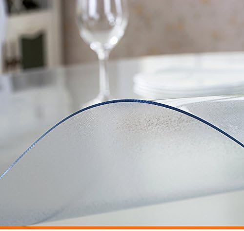 HRCGFHGFHXH Tablecloth/round,[soft glass],pvc table mat/transparent,waterproof tablecloths/table cloth/crystal plate/coffee table mat-B diameter110cm(43inch)
