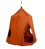 Go! HangOut HugglePod Hanging Tree Tent with LED Lights, 45 diam. x 54 H - Terracotta