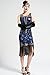 BABEYOND 20's Vintage Peacock Sequin Fringed Party Flapper Dress