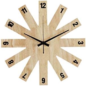WENYAO Solid wood wall clock, irregular creative personality decorations, living room wall background