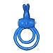 1Pcs Men Male Rubber Hard Penis Double-Rings Vibrating Rabbit Cock Massage Stimulate - Random Color