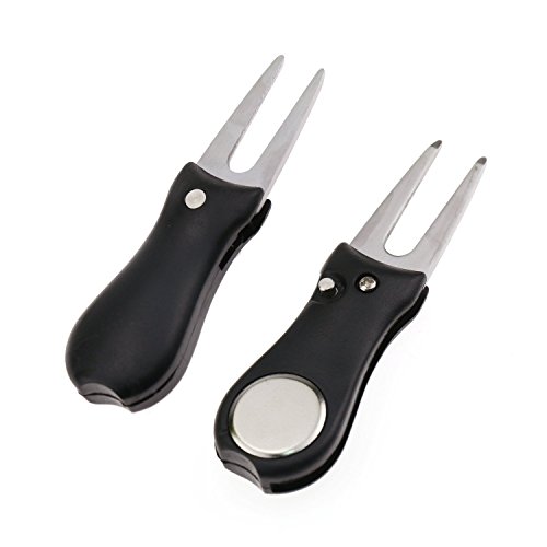 Alwaysuc Golf Club Sharpener and Groove Cleaner with 2 Sided Bristle Brush Kit - Includes golf divot tool - Thumbnail 4