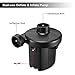 KUMEED Electric Air Pump Quick-Fill Inflator for Camp Bed Mattress Rafts Pool Float, Inflator Deflator in 110V - Black
