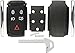 KeylessOption Keyless Entry Remote Smart Key Fob Case Shell Button Pad Outer Cover Rebuild Fix For Jaguar
