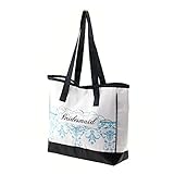 Adorox Bridesmaid Tote Bag Purse Wedding Bridal Shower Gift Travel Luggage (White)