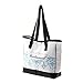 Adorox Bridesmaid Tote Bag Purse Wedding Bridal Shower Gift Travel Luggage (White)