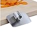 JIAEN 304 Stainless Steel Finger Guard Finger Protector Tool for Kitchen Knives While Cutting - 2 Pack