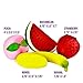 Purple Ladybug Novelty Slow Rising Jumbo Fruit SQUISHIES Pack in a Gift Box: Watermelon, Peach, Strawberry, Banana & Mango Kawaii Squishy Toys or Stress Balls - Squishys are Great Sensory Toys!