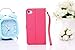 Case for Iphone5s, Fashion Ailun Leather Wallet Card Flip Case Cover Skin for Apple Iphone 5 5g 5s (Rose)