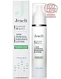Certified Organic Skin Renewal Radiance Lotion - Reduces Dark Spots, Firming & Brightening - Rich Antioxidants - Made in USA - Certified by Ecocert
