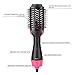 One Step Hair Dryer & Volumizer,Hot Air Brush Styler and Dryer 3-in-1 Negative Ion Straightener&Curly Brush Hair Dryer with Comb for All Hair Type with Anti-Scald Feature