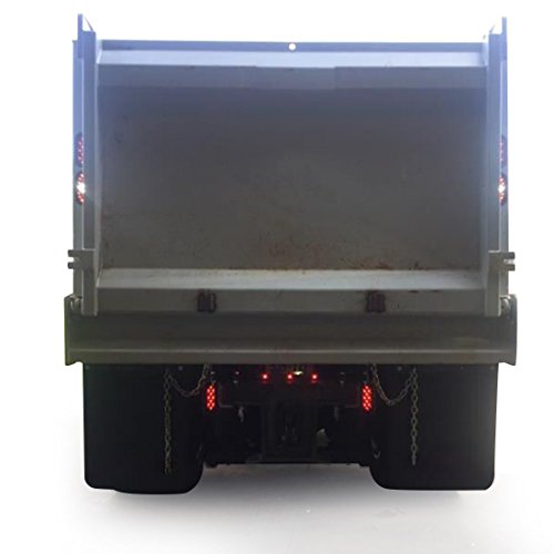 image for CZC AUTO 6'' LED Waterproof Oval Red Trailer Lights Rear Stop Turn Sig