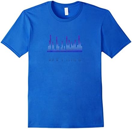 Mens Cool Sound Bars Electronic Music Graphic Tshirt Tee Small Royal Blue