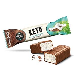 KETOFABRIK ketogene Lebensmittel – Schokoriegel | Schoko Kokos | 20x35g | Keto Schokolade mit nur 1g Zucker pro Keto…