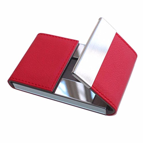 Card Holder,Sumen Double Open Business Card Case For Men Women OL Credit Card Package (Red)