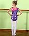 BAOHULU Gymnastics Leotard for Toddler Girls Sparkle Metallic Black Purple Athletic Dance Clothes