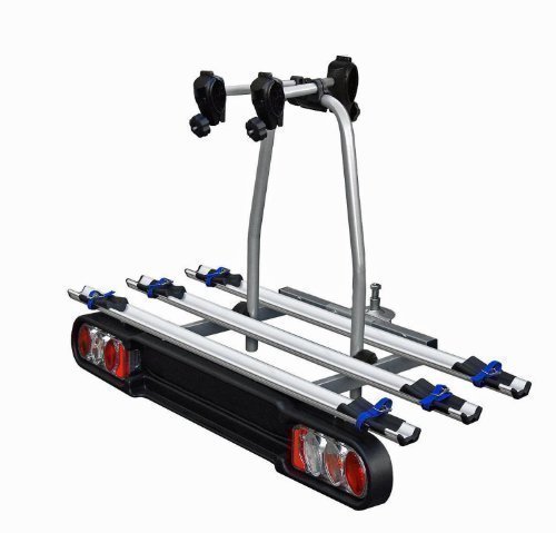 Menabo Race 3 Rear Bicycle Rack Bike Rack for Trailer Hitch 3 Wheels Folds Up