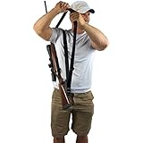 Crossbow Strap, Rifle Sling, Transformable Shotgun Sling with Multiple Points, Single Shoulder and Dual Shoulder Sling for Rifles, Shotguns, and Crossbows - Alpine Innovations (Black)