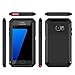 Galaxy S7 Case, Tomplus [Newest] Extreme Hard Luxury Aluminum Alloy Protective Metal Full-body Rugged Holster Case with Built-in Gorilla Glass Screen Protector for Samsung Galaxy S7 (Black)