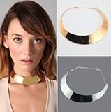 NYBK Fashion Mirror Finish Choker Necklace Collar
