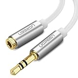 UGREEN 3.5mm Male to Female Extension Stereo Audio Extension Cable Adapter Gold Plated Compatible for iPhone, iPad or Smartphones, Tablets, Media Players