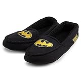 Batman Embroidered Logo Women's Moccasin Slippers