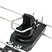 InstallerParts Snap On Amplified Outdoor HDTV Antenna - 150 Miles Long Range - Motorized 360 Degree Rotation - Wireless Remote Control