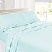 Nestl Split King Sheet Set - 1800 Ultra-Soft Microfiber Bed Sheets - Double Brushed - Deep Pockets - Easy Fit - 5 Piece Set - Bed Sheets & Pillowcases (Split King Size, Light Blue)