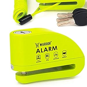 KRASER WA6Y Motorfiets Disc Hangslot Alarm 110dB, Motorfietsslot Versterkte Waterdicht, Universele Anti-diefstal Klem…