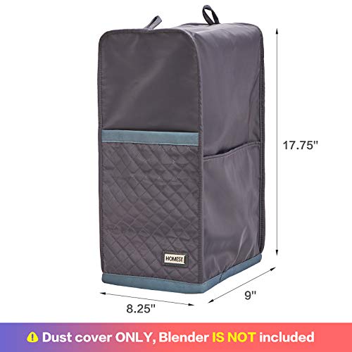 HOMEST Quilted Blender Dust Cover with Accessory Pocket Compatible with