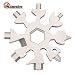 Amenitee 18-in-1 Snow Multi-Tool - Easy N Genius - Saker 18-in-1 Stainless Steel Snowflakes Multi-Tool (Standard, Stainless Steel) primary